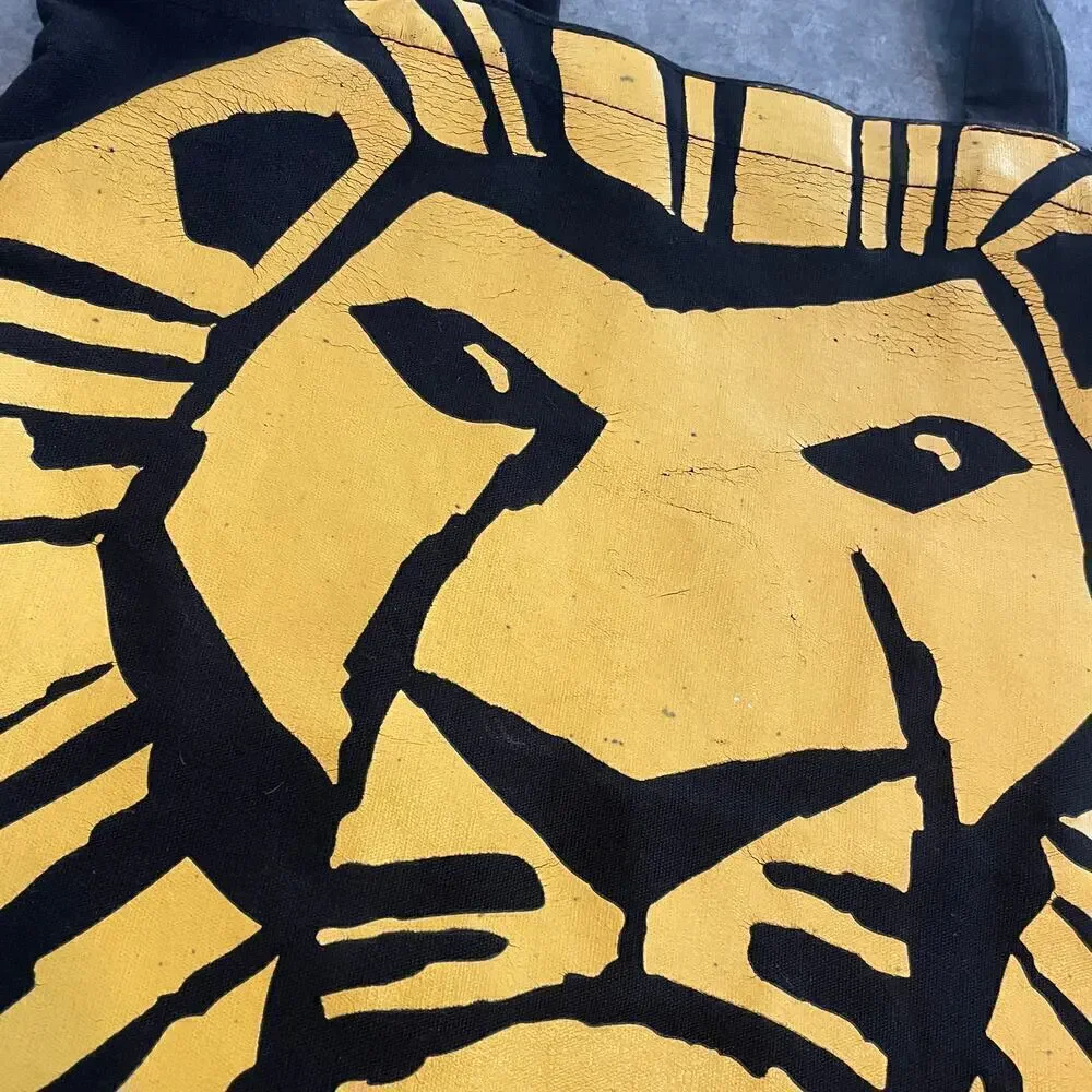 The Lion King Broadway Musical Canvas Tote Bag Simba Disney Book Bag Theater Y2K